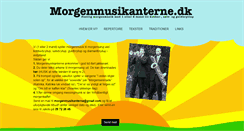 Desktop Screenshot of morgenmusikanterne.dk